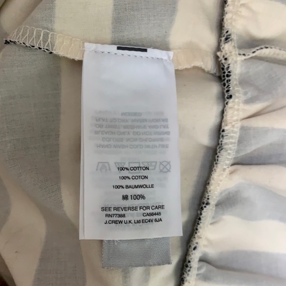 J. Crew Asymmetrical Striped Ruffle Top - Picture 6 of 8